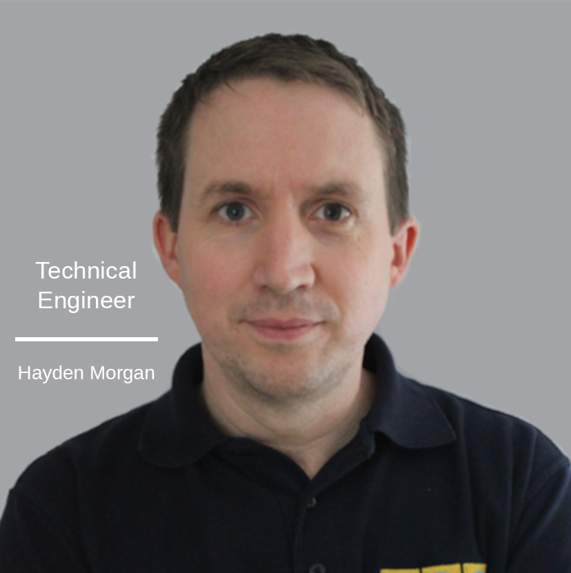 Headshot of Hayden Morgan, Technical Engineer at WCE